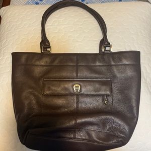 Vintage Aigner brown leather bag